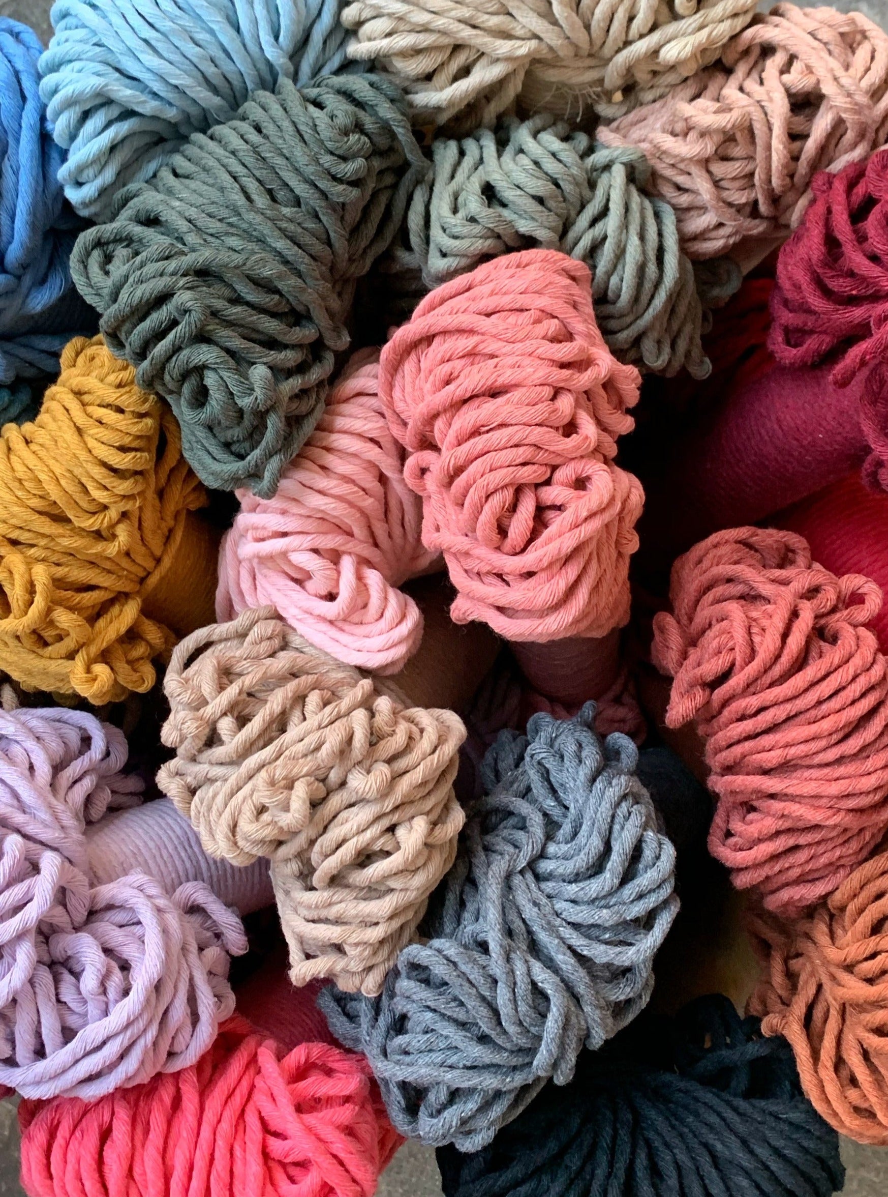 Corda per macramè, corda spessa, grande corda di cotone intrecciata, 8