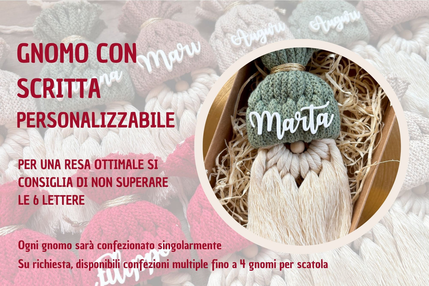 Gnomo con nome personalizzabile
