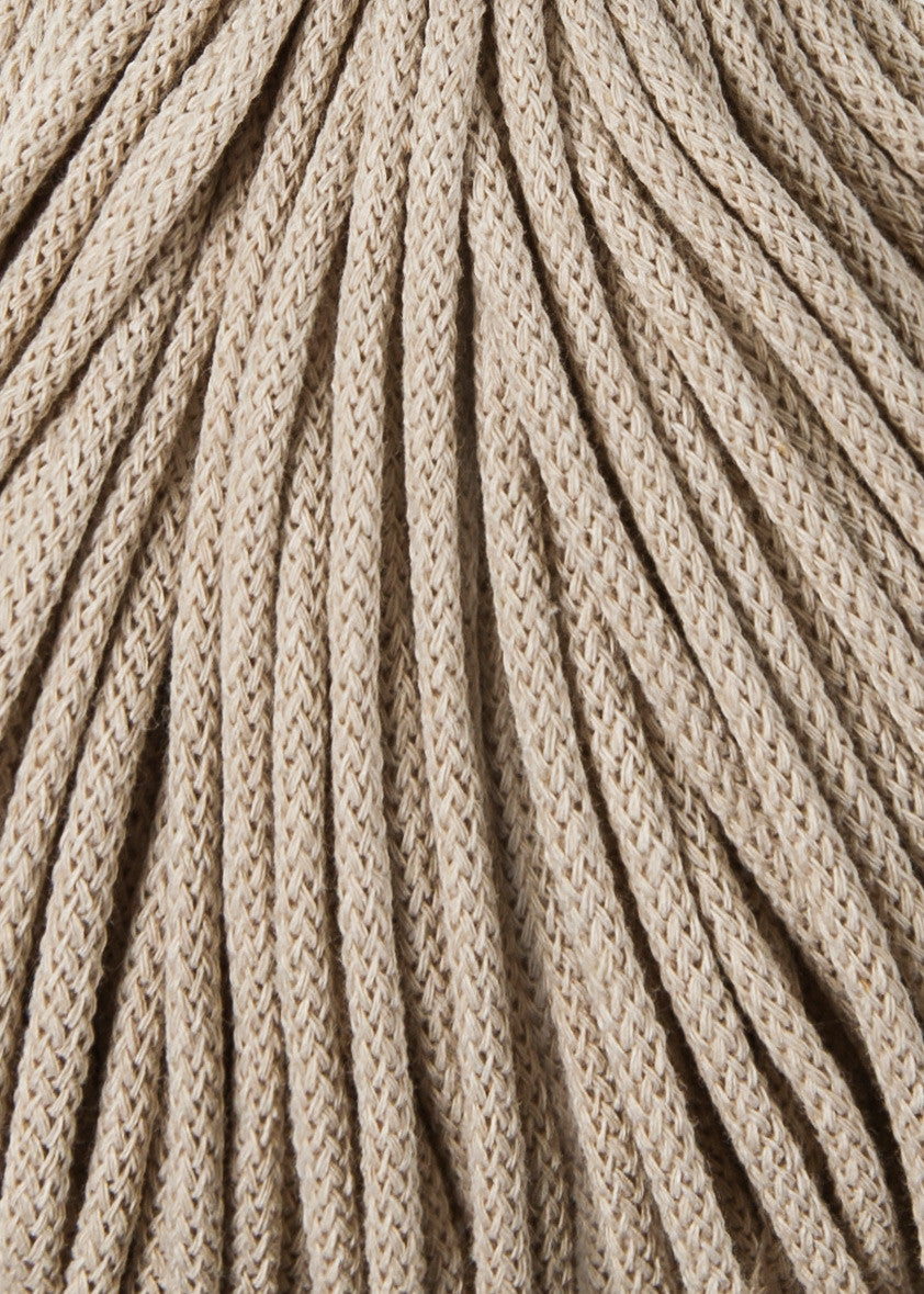 Beige Bobbiny | Corda Braided 5 mm