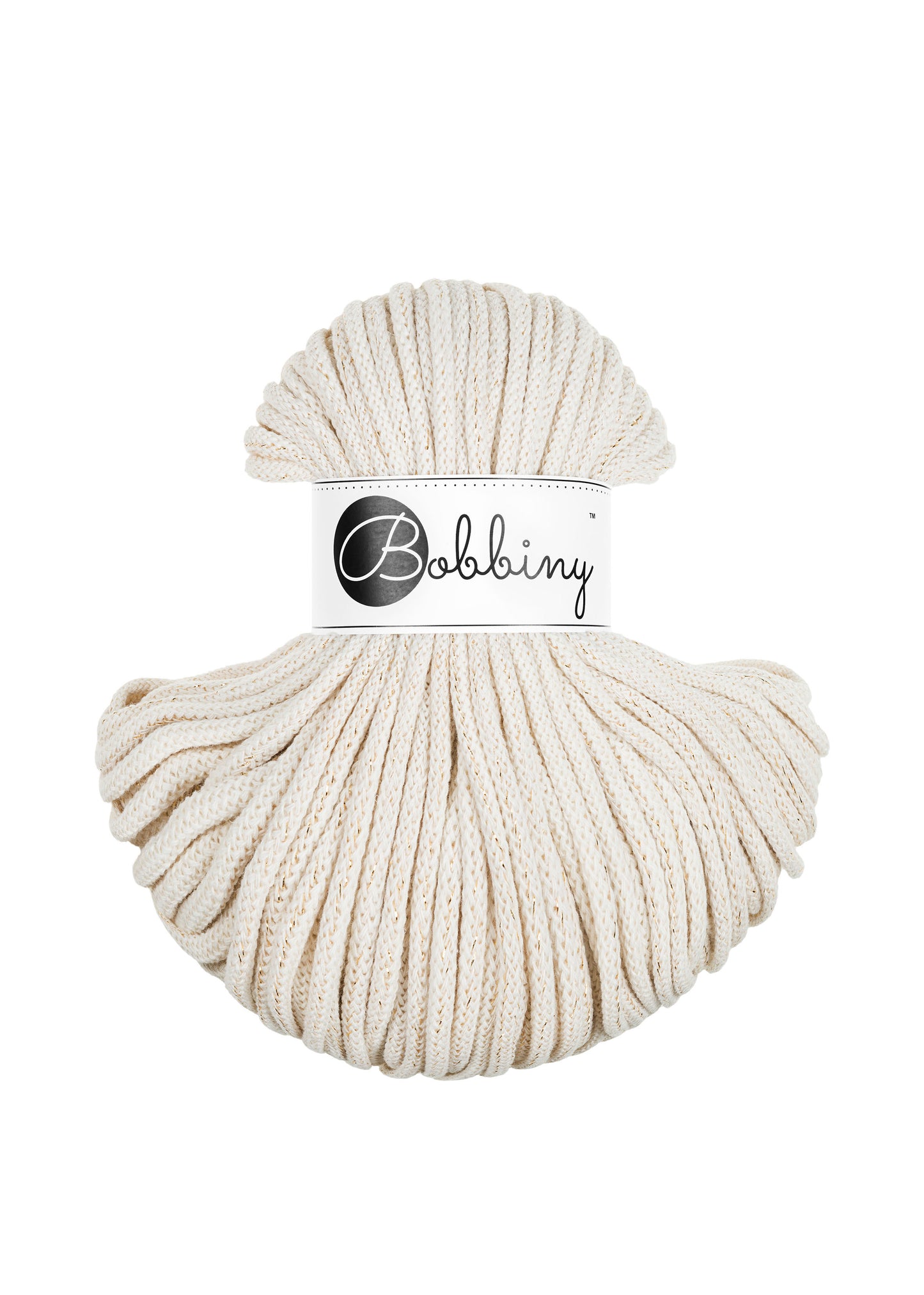 Golden Natural Bobbiny | Corda Braided 5 mm