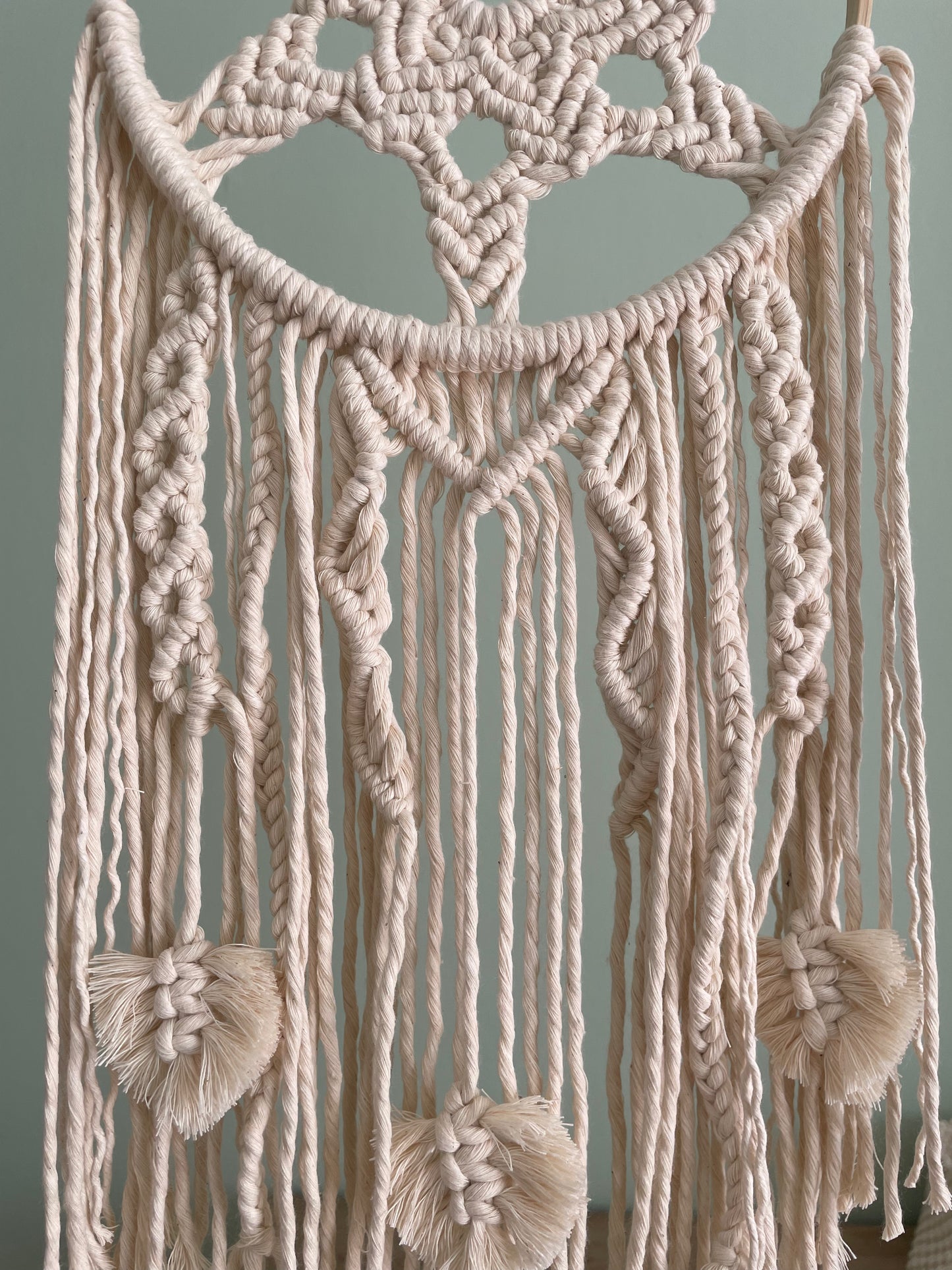 Acchiappasogni boho con foglie