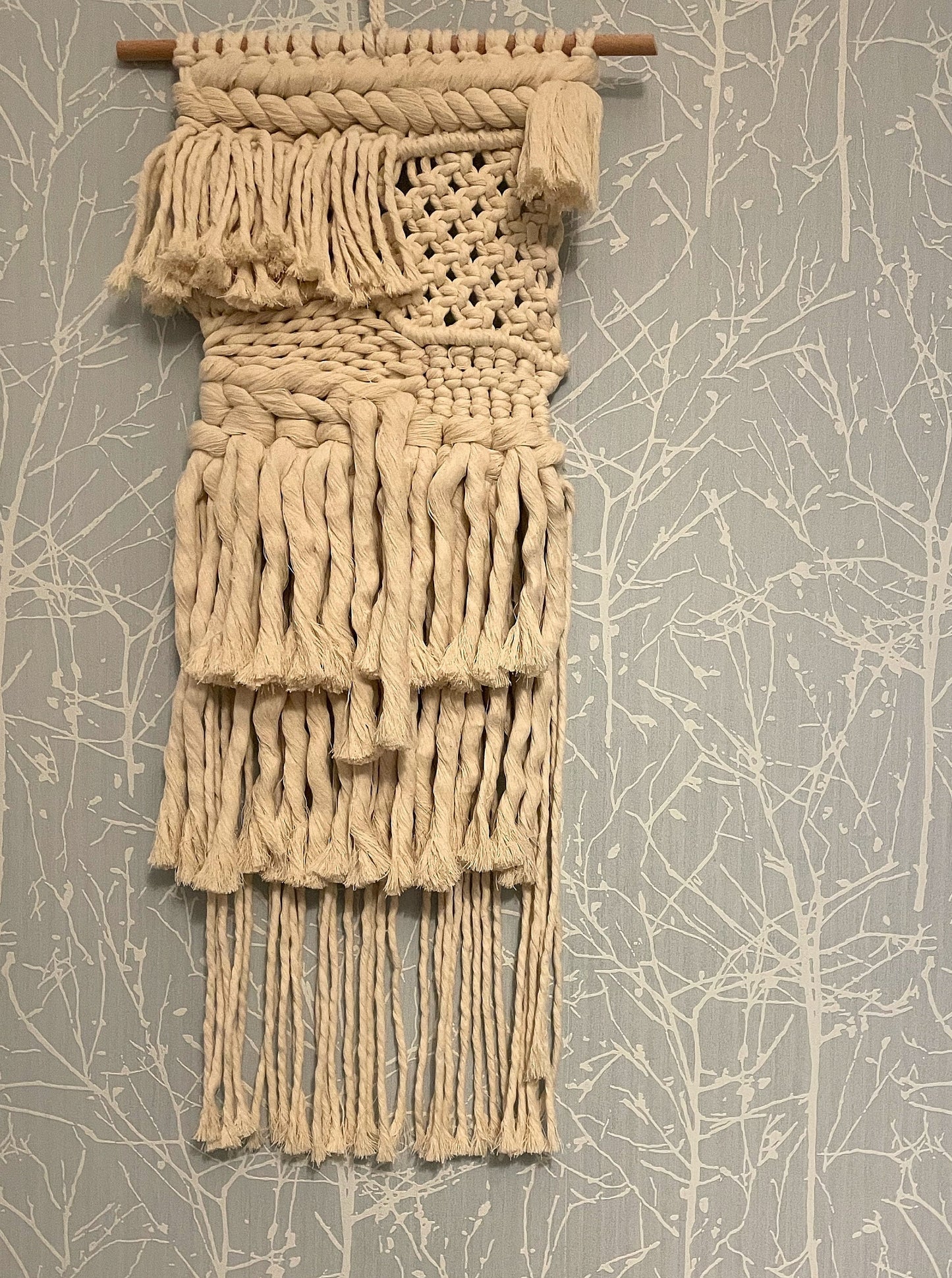 Arazzo boho "Chunky snowy"