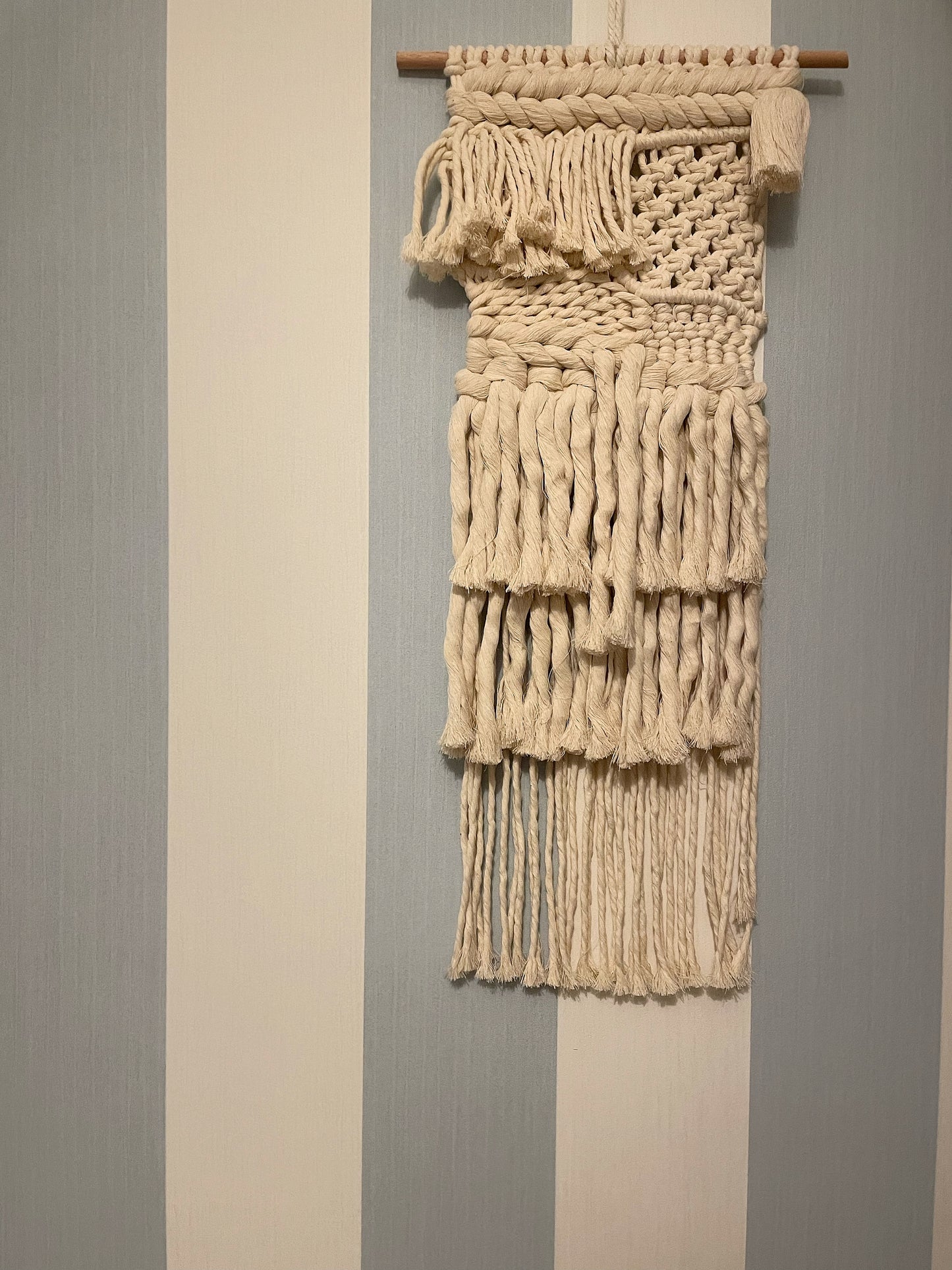 Arazzo boho "Chunky snowy"