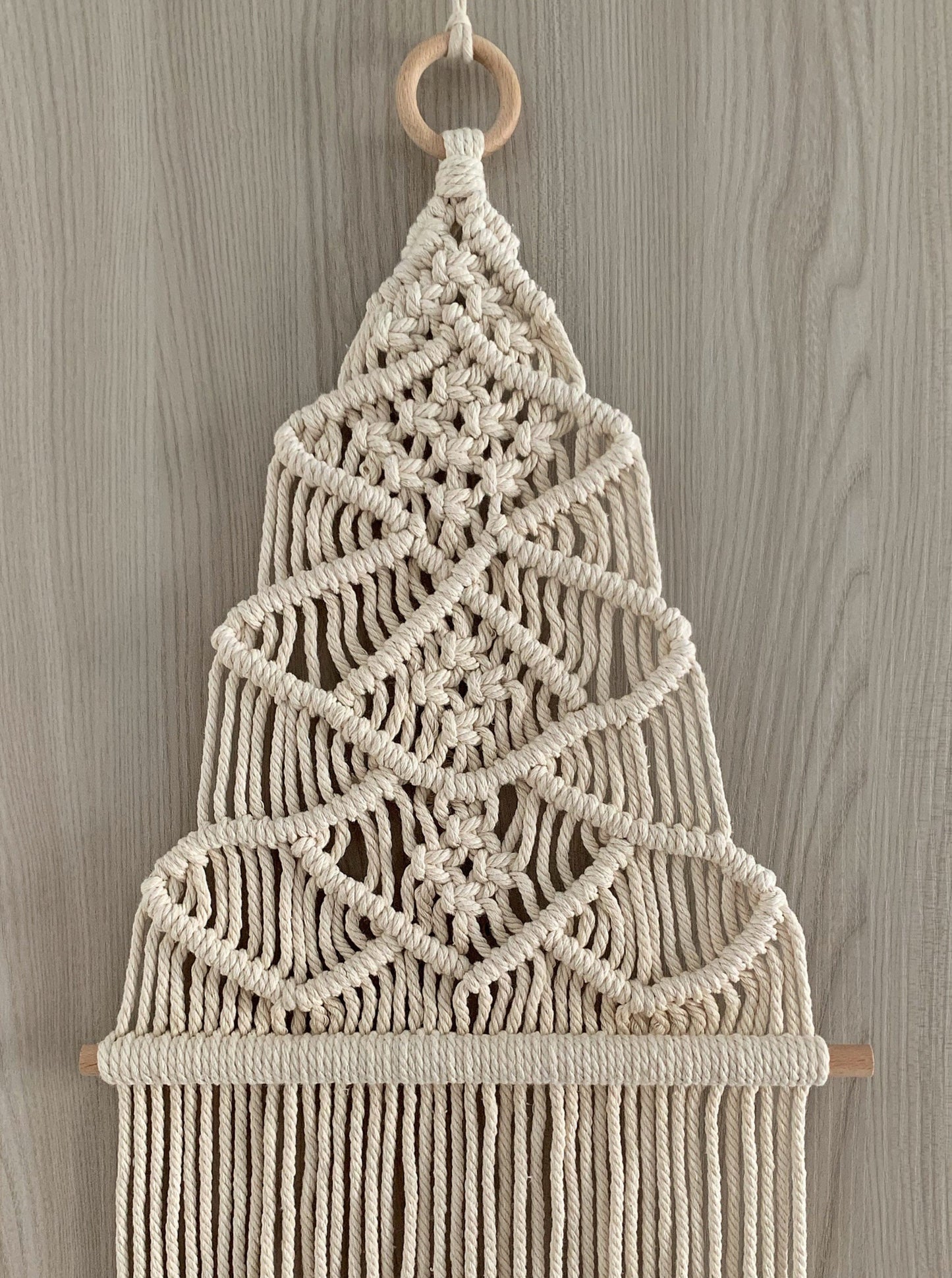 Decorazione boho natalizia in macramè - albero di Natale