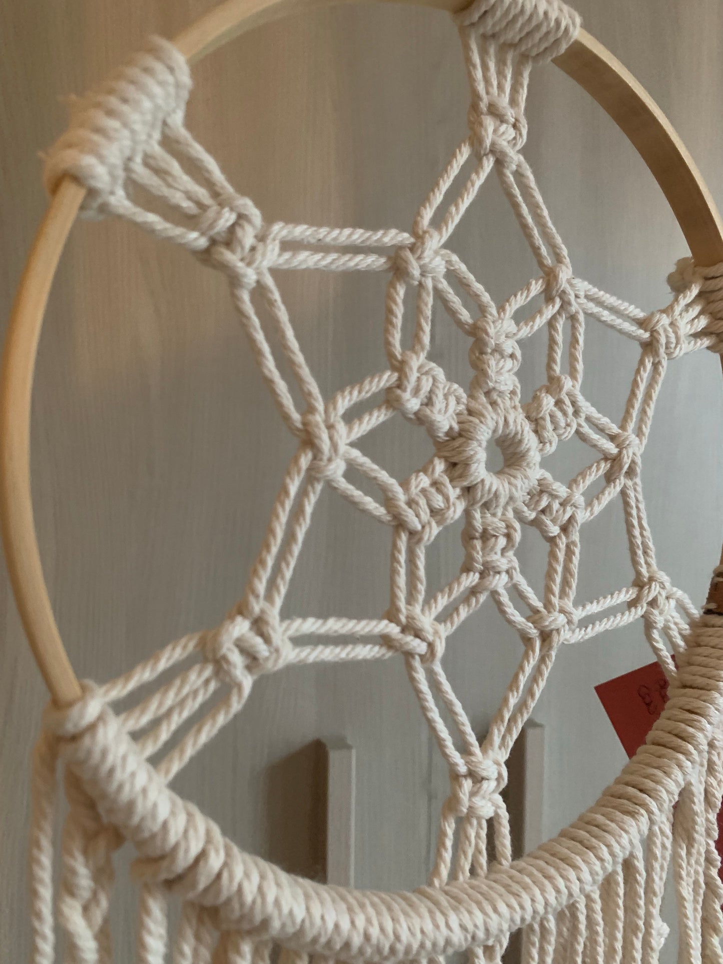 Acchiappasogni boho con foglie