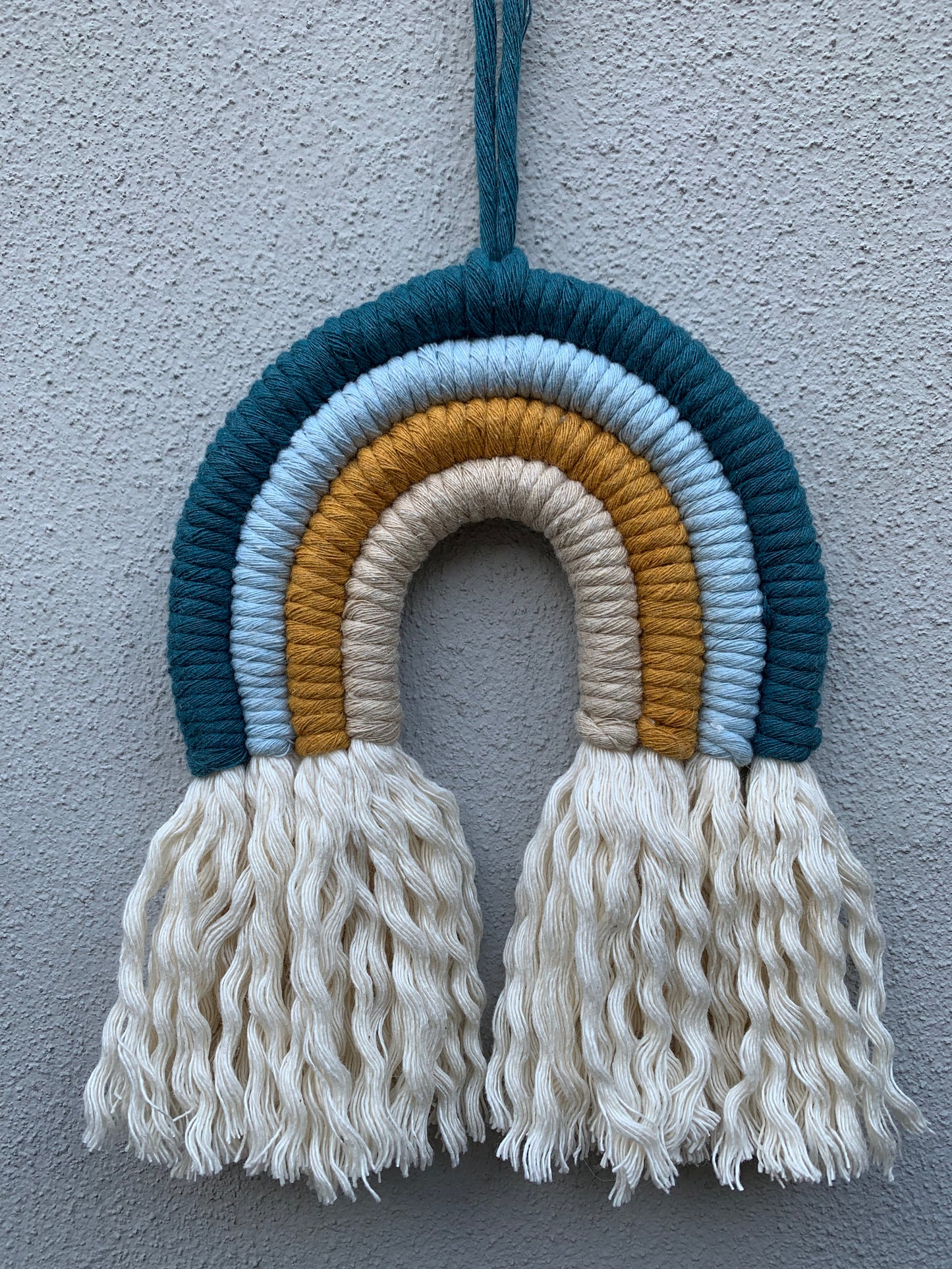 Arcobaleno boho in macramè per nascita - misura media