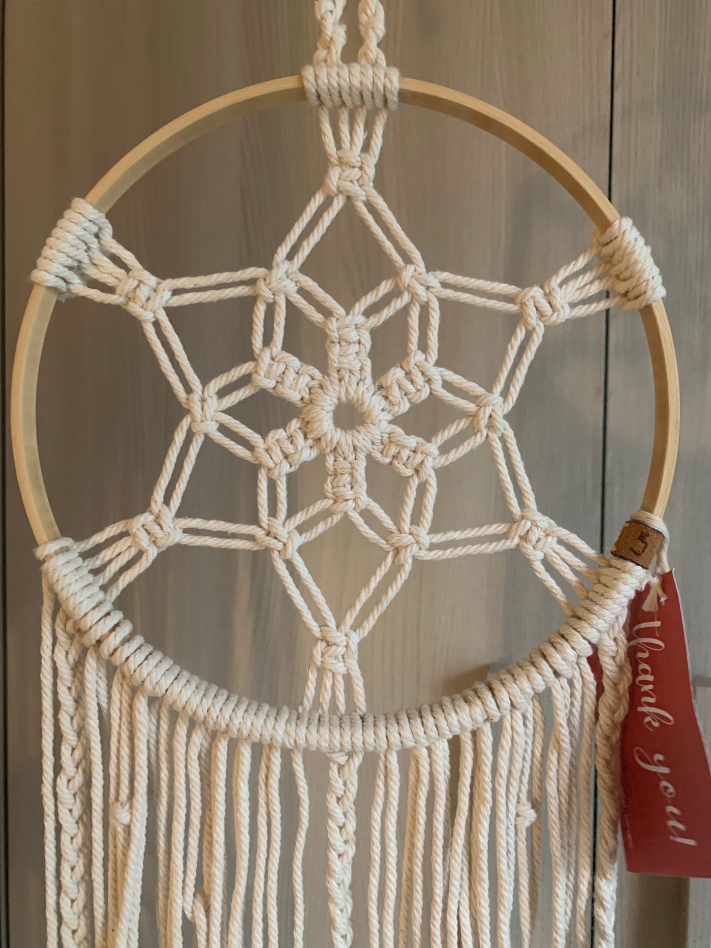 Acchiappasogni boho con foglie
