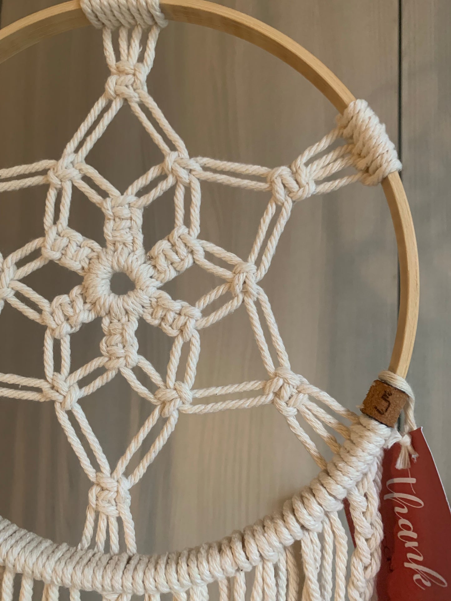 Acchiappasogni boho con foglie