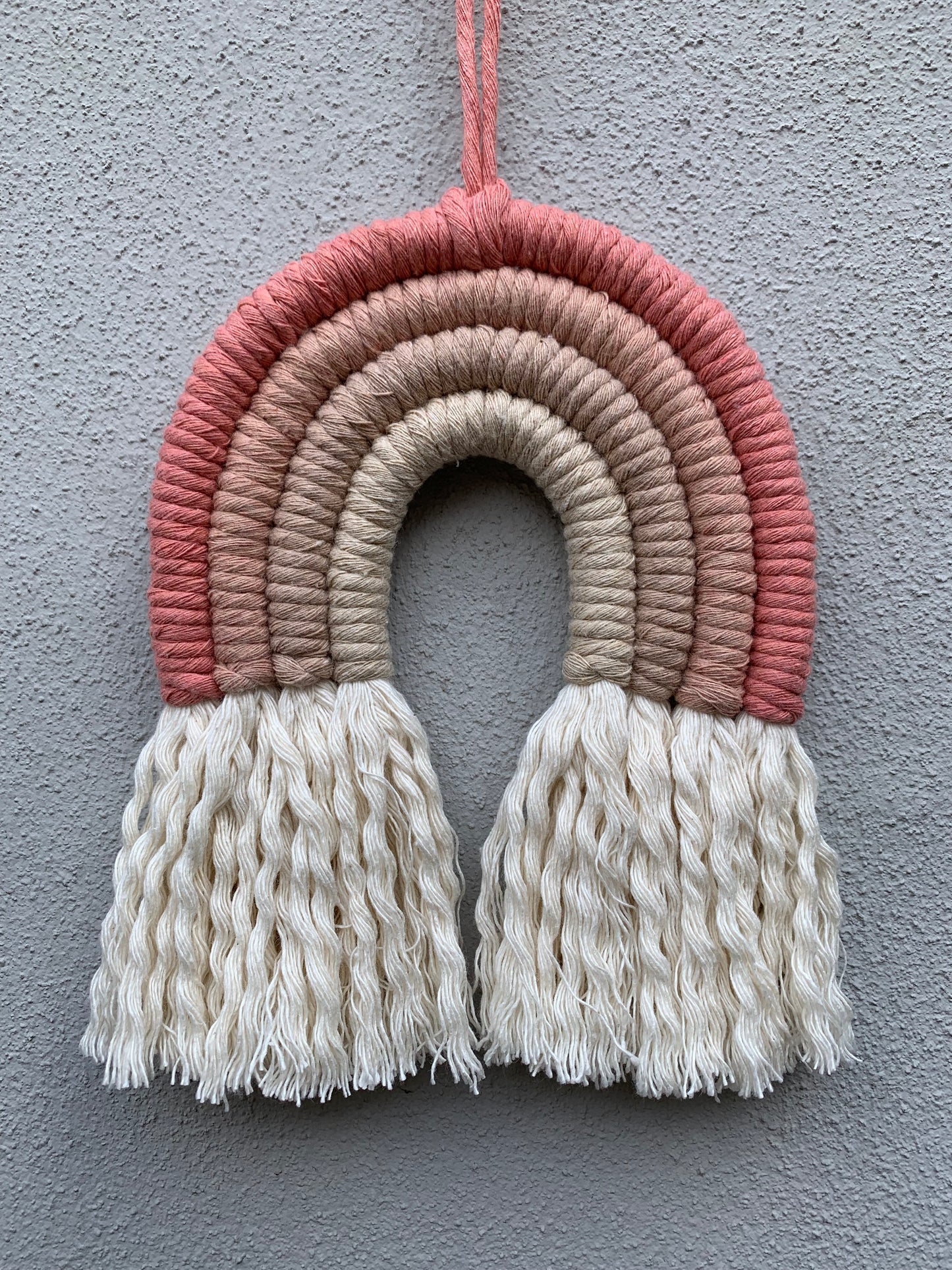 Arcobaleno boho in macramè per nascita - misura media