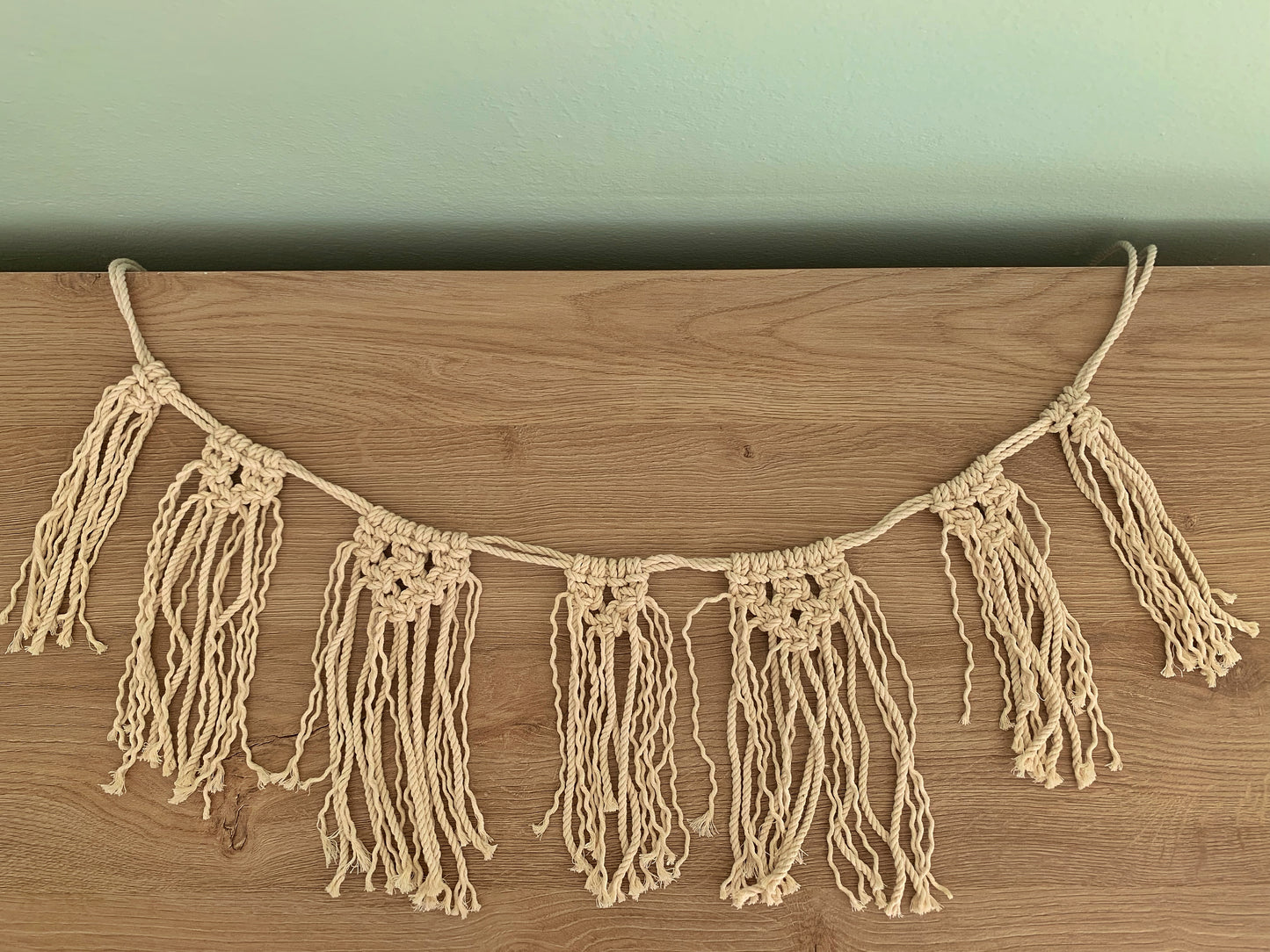 Banner boho in macramè da appendere