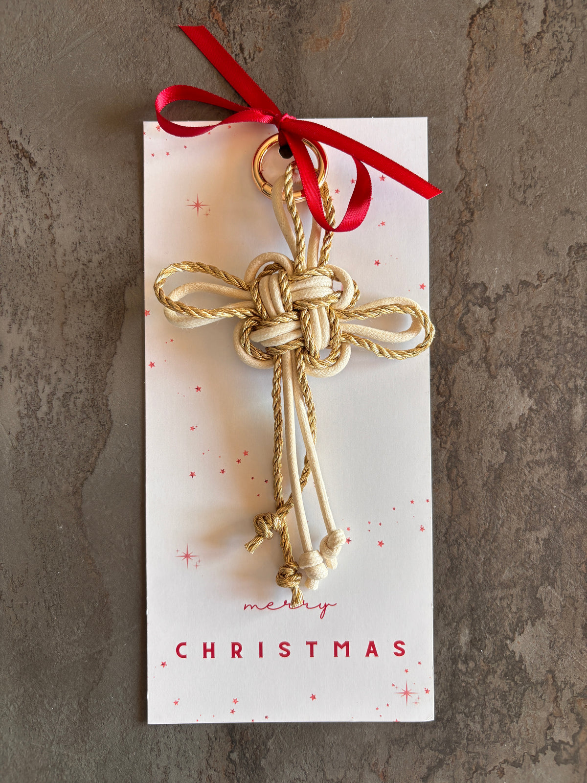 Charms “Lucky knot” con card natalizia
