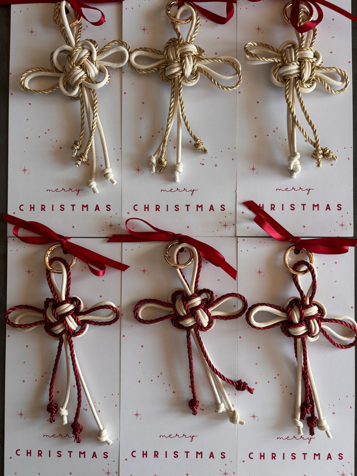 Charms “Lucky knot” con card natalizia