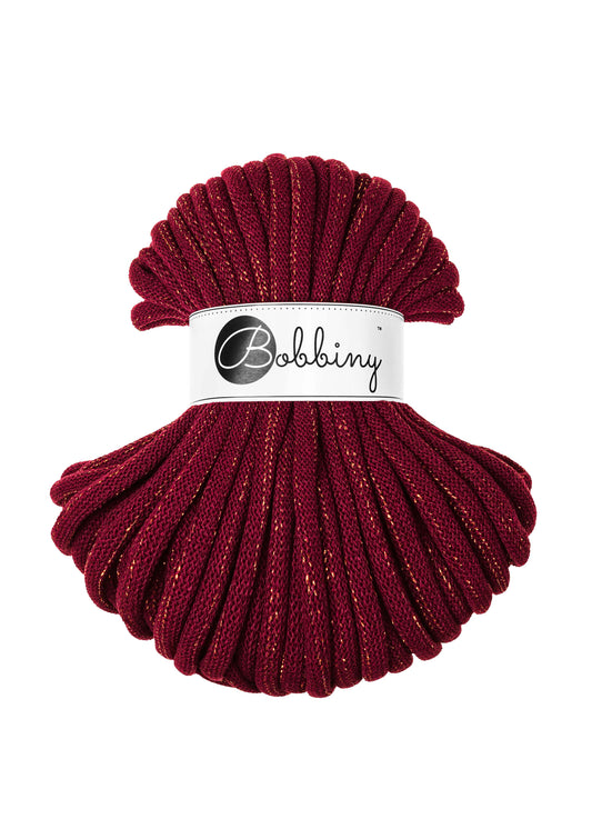 Golden Wine Red Bobbiny | Corda Braided 9 mm