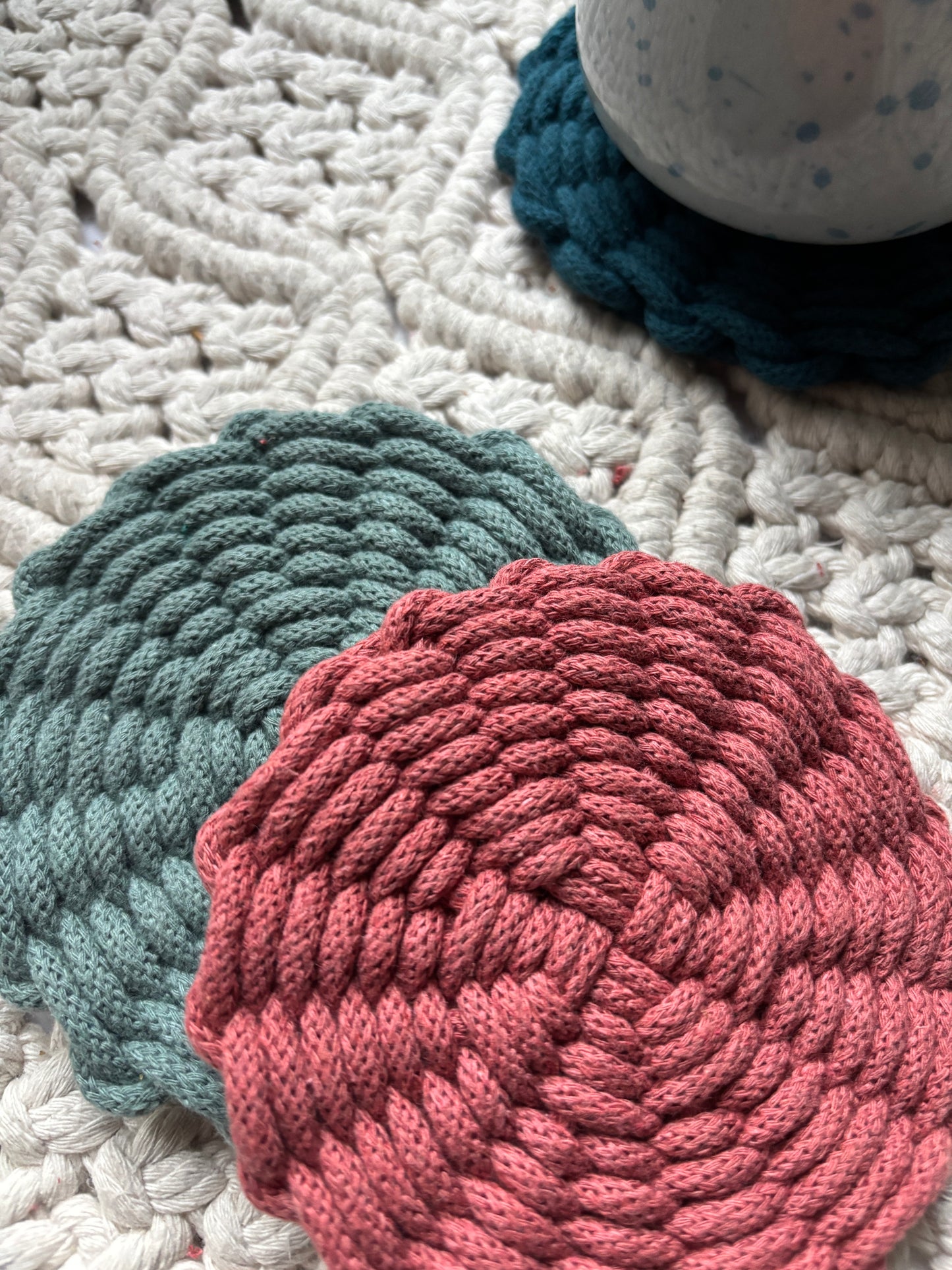 Tutorial weaved coaster | sottobicchiere effetto tessitura senza frange - contenuto digitale