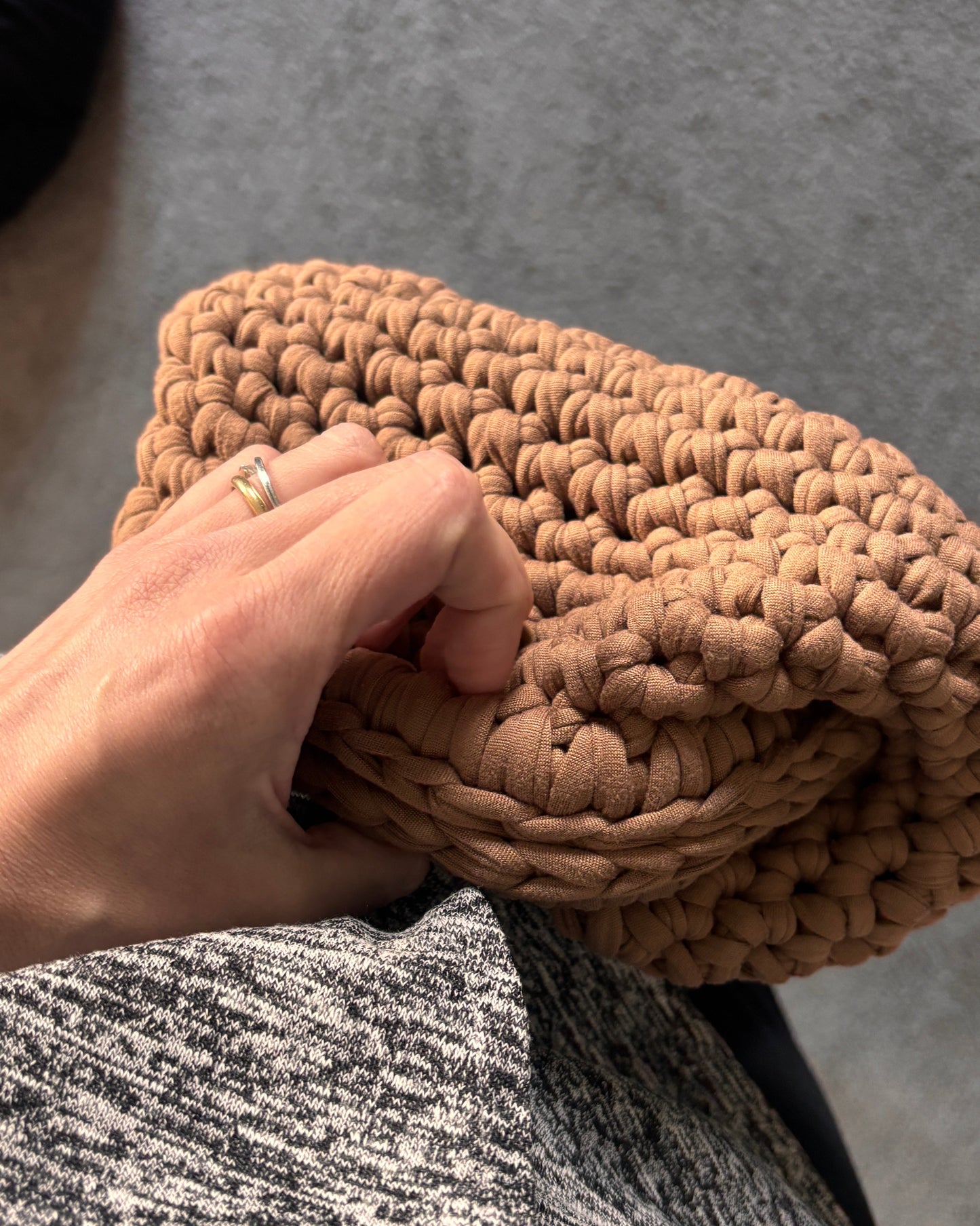 Borsa clutch in crochet