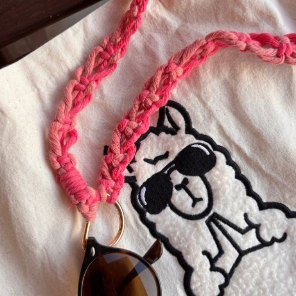 Catenella occhiali da abbinare a tote bag