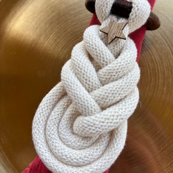 Portatovagliolo con nodo pipa